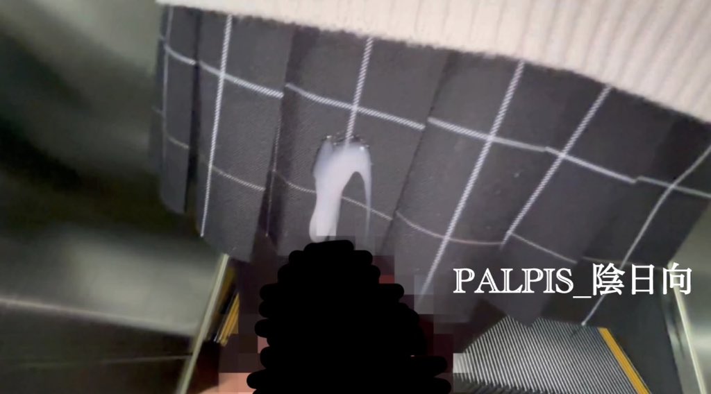 陰日向Vol.21 【期間限定】絶対領域ニーハイJKにエスカでブッカケ（逆さ撮り・ライトアップ・捲り）【3日分】