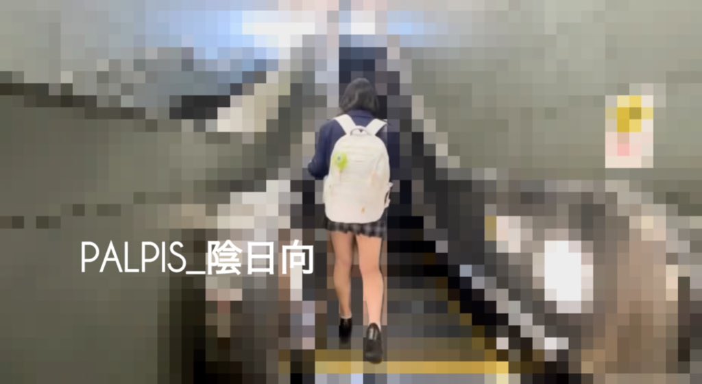 陰日向Vol.24 バレた？小柄で美脚なショートヘアJKをめくり （逆さ撮り・捲り・ライトアップ）【3日分】