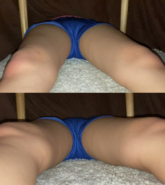 姉 こたつの中 体操服短パン 大開脚 前編