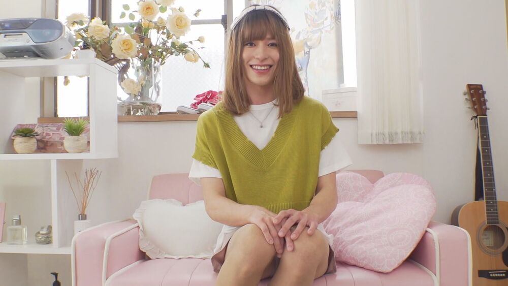 【女装子】何もかも初めてで緊張している美人女装子のアナルに淫棒を初挿入