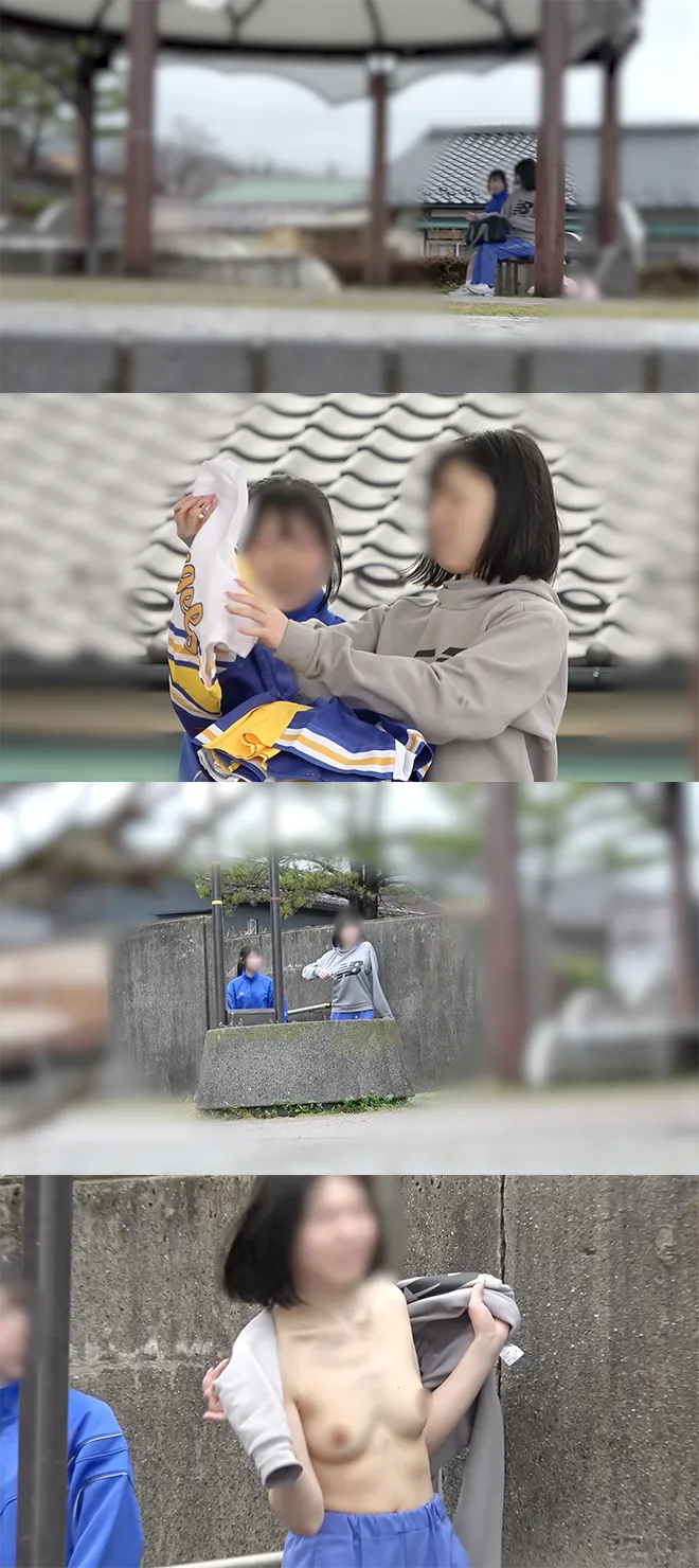 【チアっ子】2人のお着替え!おぱんつ丸出し!おっぱい丸見え!練習前後2着替え収録!
