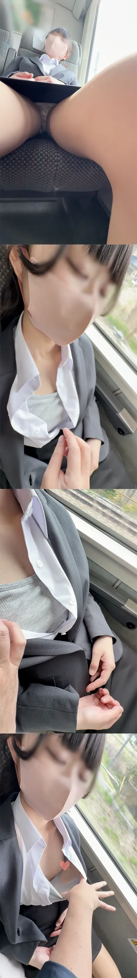 【電車3】新入社員お疲れ様!えろTバック履いてやがった!食い込ませてマン肉くいこみ!