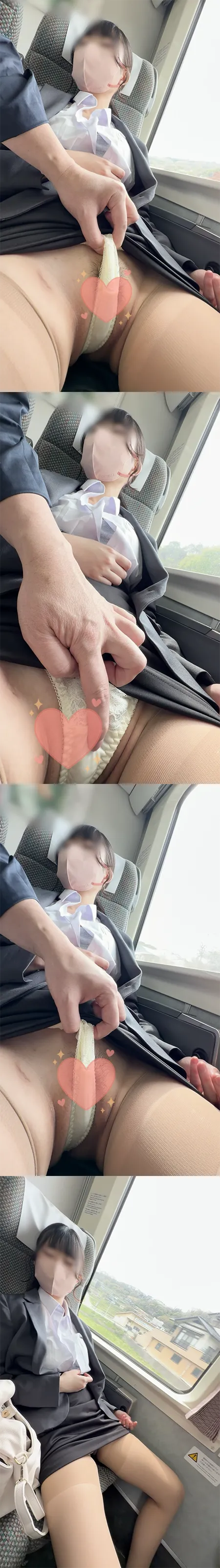 【電車3】新入社員お疲れ様!えろTバック履いてやがった!食い込ませてマン肉くいこみ!