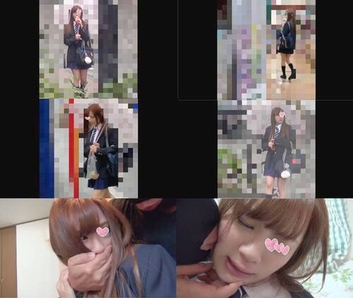 【中出し】代々木にて茶髪ギャルを尾行