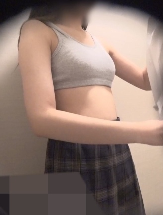 Karte.17 上スポブラ下エロパンなJKの着替え盗撮 #これがこう