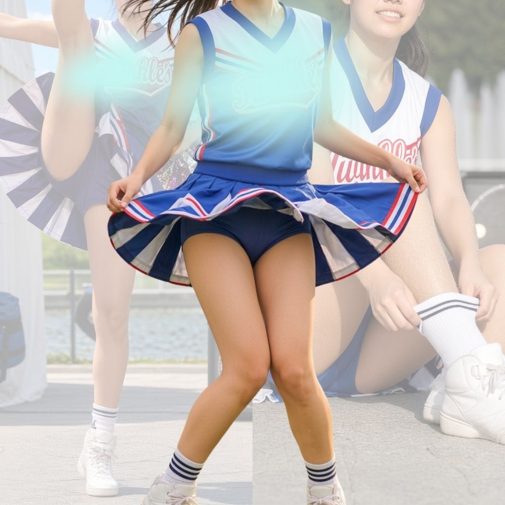 青いチアアイドルの休憩時間 ― 秘蔵のお宝ショット蔵出し ―